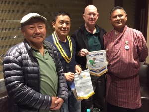 2015-11-06 Rotary Club of Thimphu Bhutan
